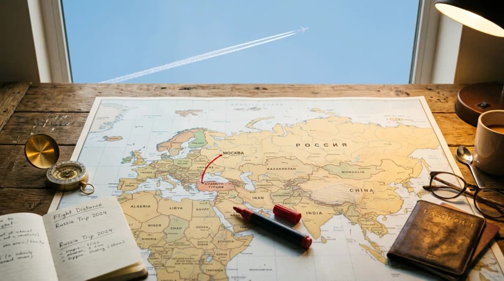 Türkiye Rusya Arası Kaç Km? Mesafe ve Seyahat Süresi 2026